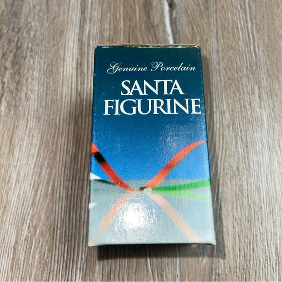 Vintage Porcelain Figurine Santa Christmas 3.5" With Box CS14597. - Picture 8 of 12